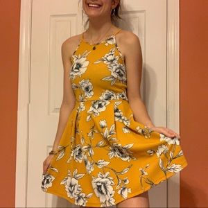 Yellow Dress With Flowers!